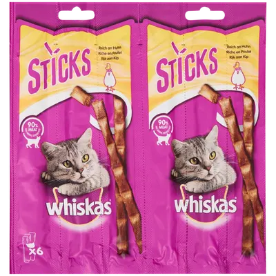 Whiskas Chat Sticks 6x6g Poulet