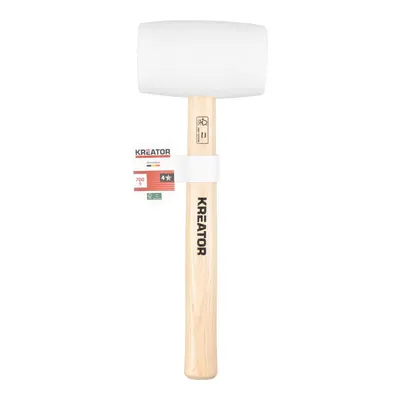 Marteau en Caoutchouc 700 g - Bois - Blanc