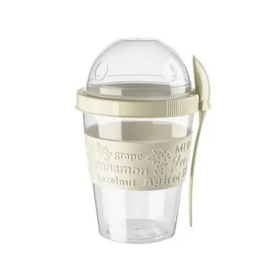 Yoghurtbeker met Lepel 600 ml 2