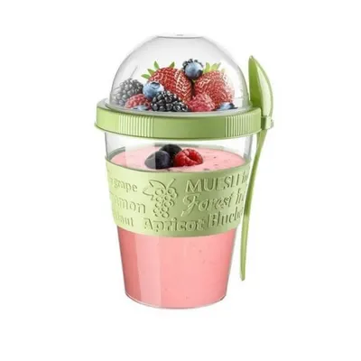 Yoghurtbeker met Lepel 600 ml 4
