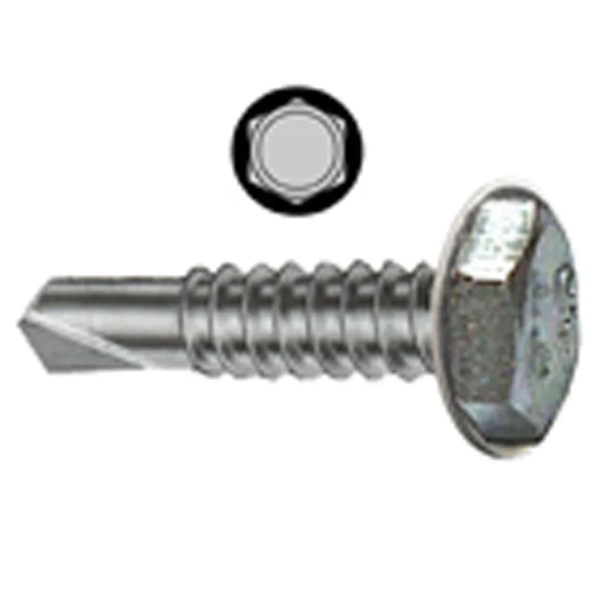 Zelfborende Schroeven, Zeskant 4,8 X 19 mm