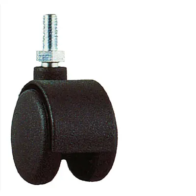 Zwenkwielen,dubbel,schroefdr. 42 mm